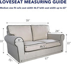 PureFit Stretch Loveseat Covers Fleece Couch Covers - Image 6