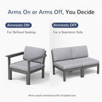 Stoog Modular Armchair with Removable Arms - Image 8