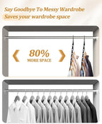 AMKUFO Hangers-Space-Saving 8 Pack Space-Saver, College-Dorm-Room-Essentials - Image 4