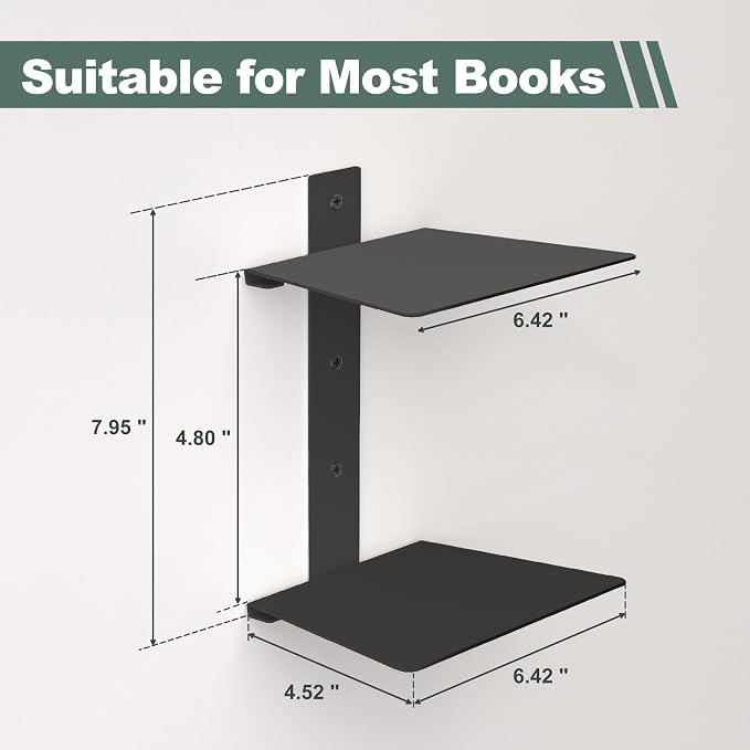 Mefirt Invisible Floating Bookshelves - Image 3