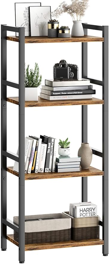 Book Shelf, 4 Tier Bookcase by GAGIFEN