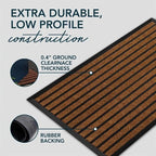 ubdyo Extra Durable Door Mat Outside Entrance | Dirt Trapping, Non-Slip Backing - Image 4