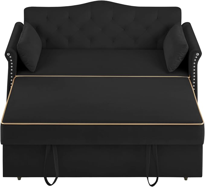 Auvsoce 57'' Convertible Sleeper Sofa Bed - Image 5
