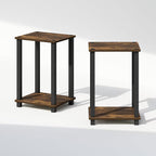 Furinno Simplistic Night Stand Set of 2, 2-Tier Small Nightstand - Image 6