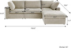 JACH L-Shaped Cloud Sectional Sofa - Image 2