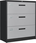 Letaya File Cabinet with Lock-Lateral 3 Drawer Metal Filing by LetayaMetalCabinets