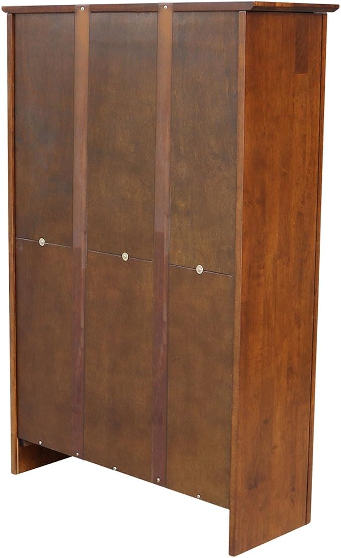 Solid Wood Bookcase 48" High, Adjustable Shelves, Parawood Construction - Image 7