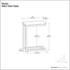 SIMPLIHOME Skyler Metal Table - Image 2
