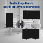 Room Divider 6FT Portable Room Dividers and Folding Privacy Screens, 4 Panel - Image 5