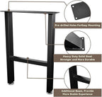 H Bench Legs 16 Inch Metal Coffee End Table Legs - Image 5