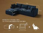 ohllob 110" Cloud Sectional Couches - Image 2