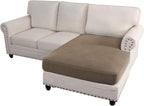 H.VERSAILTEX Sectional Couch Covers 1 Piece Chaise Slipcover L Shape Separate - Image 2