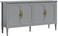 FansaFurn Sideboard with 4 Doors, Mid-Century Console Table with Adjustable by FansaFurn