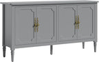 FansaFurn Sideboard with 4 Doors, Mid-Century Console Table with Adjustable by FansaFurn