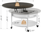 FABATO Round Lift Top Coffee Table - Image 3