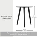 MH London Tri Pin Side Table I Handmade Natural Mango Wood, Naturally Moisture - Image 3