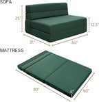 ANONER Fold Out Couch Bed Memory Foam Sleeper Chair - Image 2