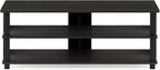 Furinno Sully 3-Tier Stand for TV up to 48 Inch, Espresso/Black - Image 4