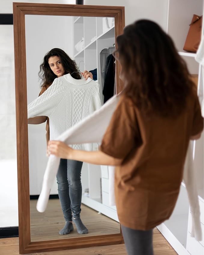 Full Length Mirror, Oversized Stand Up Mirrors Large Wall Mirrors, Wall Mounted - Image 7