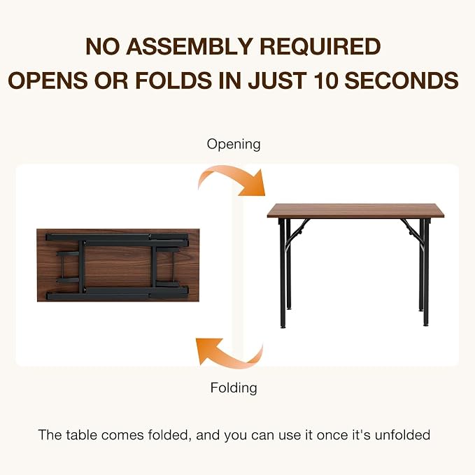 TEMI Small Computer Desk Folding Table - Image 4