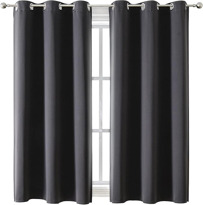 ChrisDowa Blackout Curtains for Bedroom and Living Room 63 Inches Long | 2 by ChrisDowa