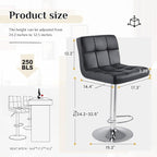 DUMOS Bar Stools Set of 4, 24 inch Counter Height Bar Stools, Upholstered - Image 2
