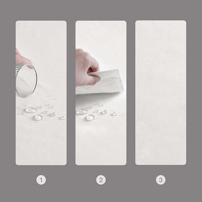BALCONY & FALCON Rectangle Table Cloth Waterproof Tablecloth Fuzzy Linen and - Image 3