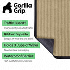 GORILLA GRIP Waterproof Traffic Guard Door Mat, 2 Pack Indoor Outdoor Durable - Image 2