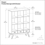 SIMPLIHOME Draper Bookcase - Image 3