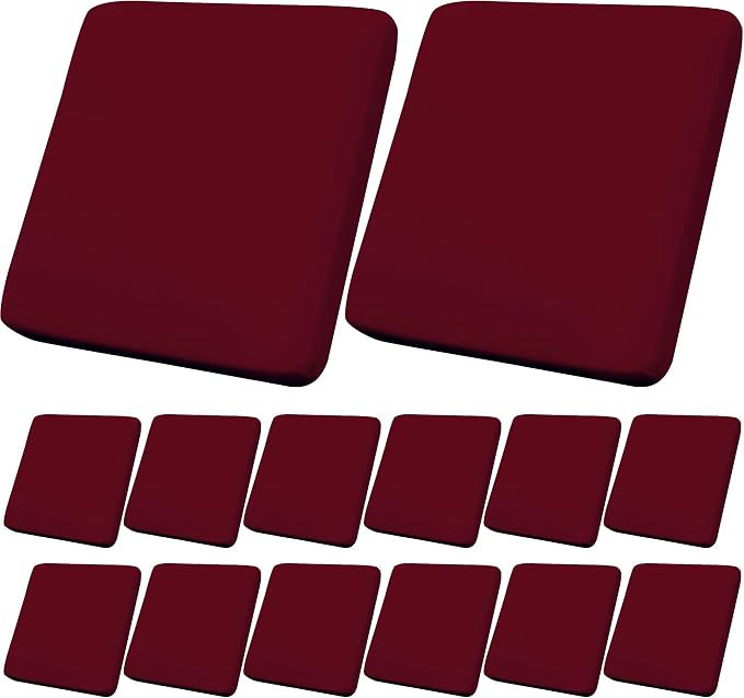 14Pcs Outdoor Cushion Covers, Elastic Patio Cushion Covers | Washable, by dreahoteztil