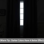 Yakamok Room Darkening Curtains 52x108 inch Length Black-Living Room | 2 panels - Image 2