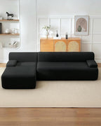PeakPursuit Oversized 108" Corduroy Cloud Sectional, Left-Facing Chaise - Image 5