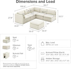 mopio Oversized Modular Sectional Sofa - Image 2