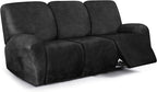 ANARACHON Leather Look Recliner Couch Cover, 8-Pieces Stretch Recliner Sofa by ANARACHON