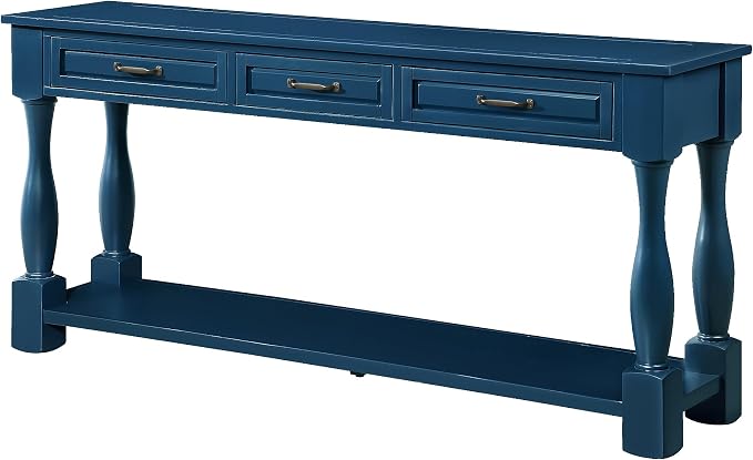 Knocbel Long Antique Entry Console Table - Image 13