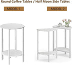 Vagusicc Side Table, Small Round End Table, Circle Table Small Round Coffee - Image 5