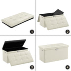 ENGPOW Storage Ottoman Bench, Fireproof Folding Bench - Image 9