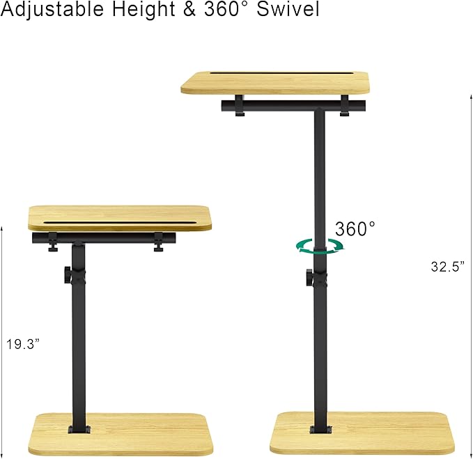 360° Swivel Sofa Side Table for Couch - Image 6