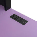 Full Size Wood Loft Bed with Built-in Workstation, Smart Storage, RGB Lighting - Image 7