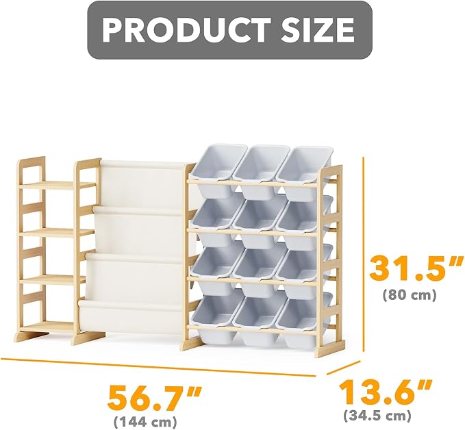 SpaceAid 3-in-1 Toy Storage Organizer - Image 2