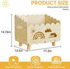 Wood Kids Bookshelf, Montessori Bookshelf, - Image 2