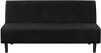 H.VERSAILTEX Velvet Futon Cover Armless Sofa Covers Sofa Bed Covers Stretch by HVERSAILTEX