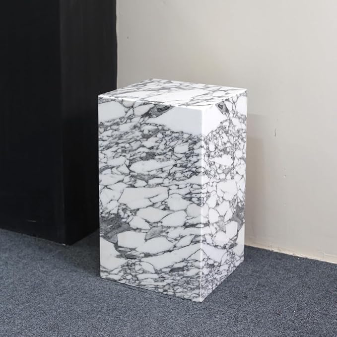 Luxury Marble Side Table, Square End Table - Image 5