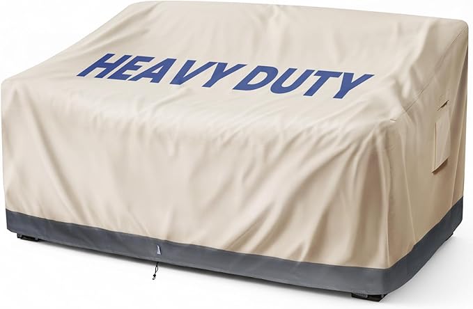 Extra Heavy Duty Outdoor Couch Cover Waterproof, Extra Large 3-Seater Patio by Kikcoin