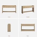 SICOTAS Rattan Console Table Set of 2 - Image 9