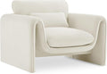Meridian Furniture 199Cream-C Sloan Collection Modern | Contemporary Velvet by MeridianFurniture