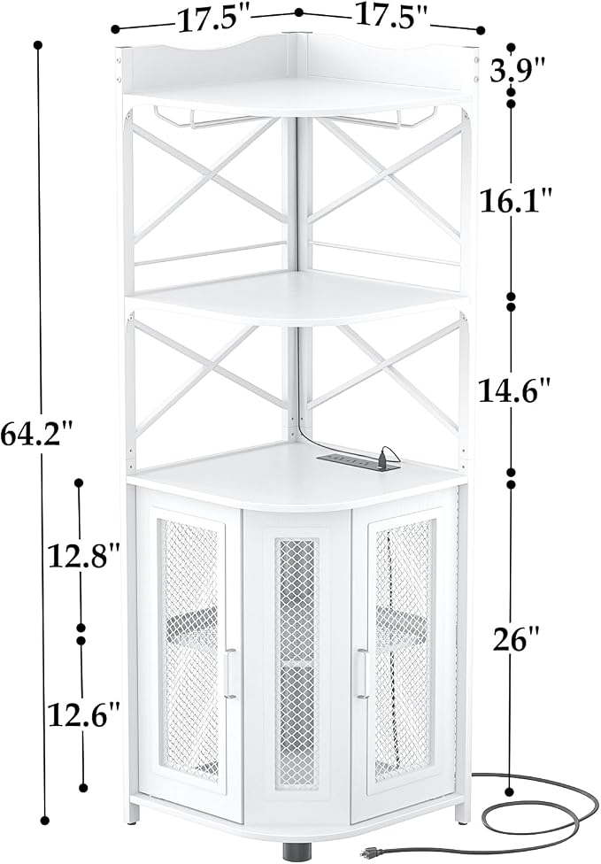 Aheaplus Corner Bar Cabinet - Image 2