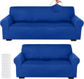 Peryiter 2 Pcs Sofa Covers Couch and Loveseat Covers Set Stretch Sofa Slipcover by Peryiter