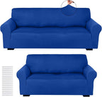 Peryiter 2 Pcs Sofa Covers Couch and Loveseat Covers Set Stretch Sofa Slipcover by Peryiter
