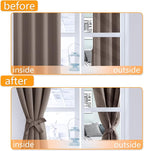 Blackout Curtains for Bedroom, 60 x 84 Inches Long, 2 Panels | Thermal - Image 4